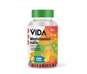 Мультивитамины для детей Tutti Frutti Vida Nalle 120 гр 60 штук