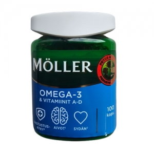 Möller Омега-3 + витамины А и Д 100 капс