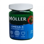 Möller Омега-3 + витамины А и Д 100 капс