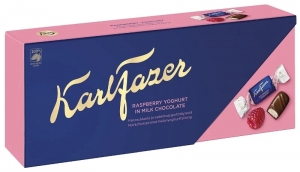 Шоколадные конфеты с начинкой малиновый йогурт Fazer 270 гр