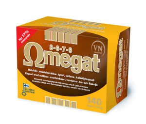Omegat 3-6-7-9 и витамины D, E 140 шт 