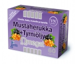 Чёрная смородина и масло облепихи Omega 60 капсул