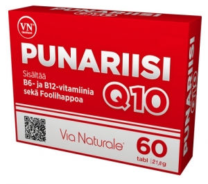 Красный рис + Q10 + В6, В12 и фолиевая кислота Via Naturale 60 табл