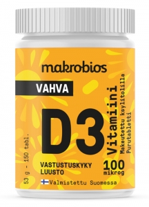 Витамин D3 100 мкгр  150 шт Makrobios