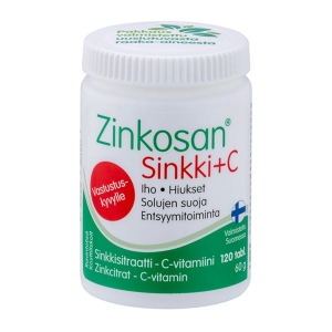 Zinkosan Zinc + vitamin C 120 штук по 60 гр