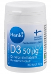 Витамин D3 50 мкг 15 г Hanki 100 табл 