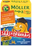 MÖLLER Omega-3+D3 мультифрут 72 штуки