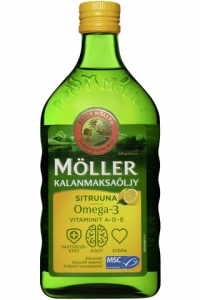 Жидкий рыбий жир Omega-3 с лимоном Möller 500 мл