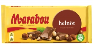 Шоколад молочный с лесным орехом Marabou 200 гр