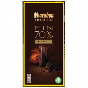 Шоколад тёмный Premium 70% Cocoa Marabou 100 гр