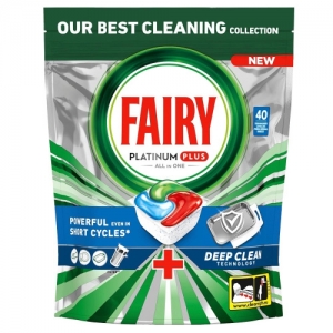 Капсулы для посудомоечной машины Fairy Platinum Plus All in One 40 штук