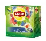 Чай зелёный с годжи и черникой Lipton 20 шт