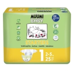 Подгузники Muumi размер 1 2-5 кг 25 штук